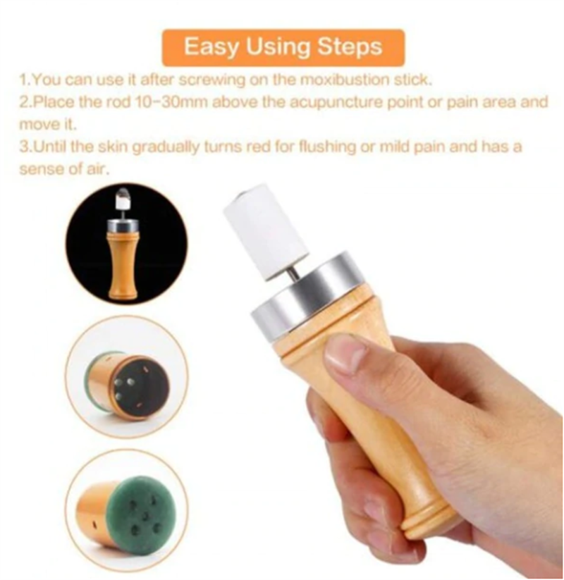 Natural Jade Face Facial Moxibustion Stick Beauty