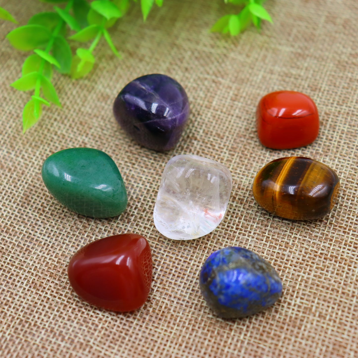 Yoga energy stone seven color crystal original stone seven color chakra stone natural stone original stone prayer spirit idea stone