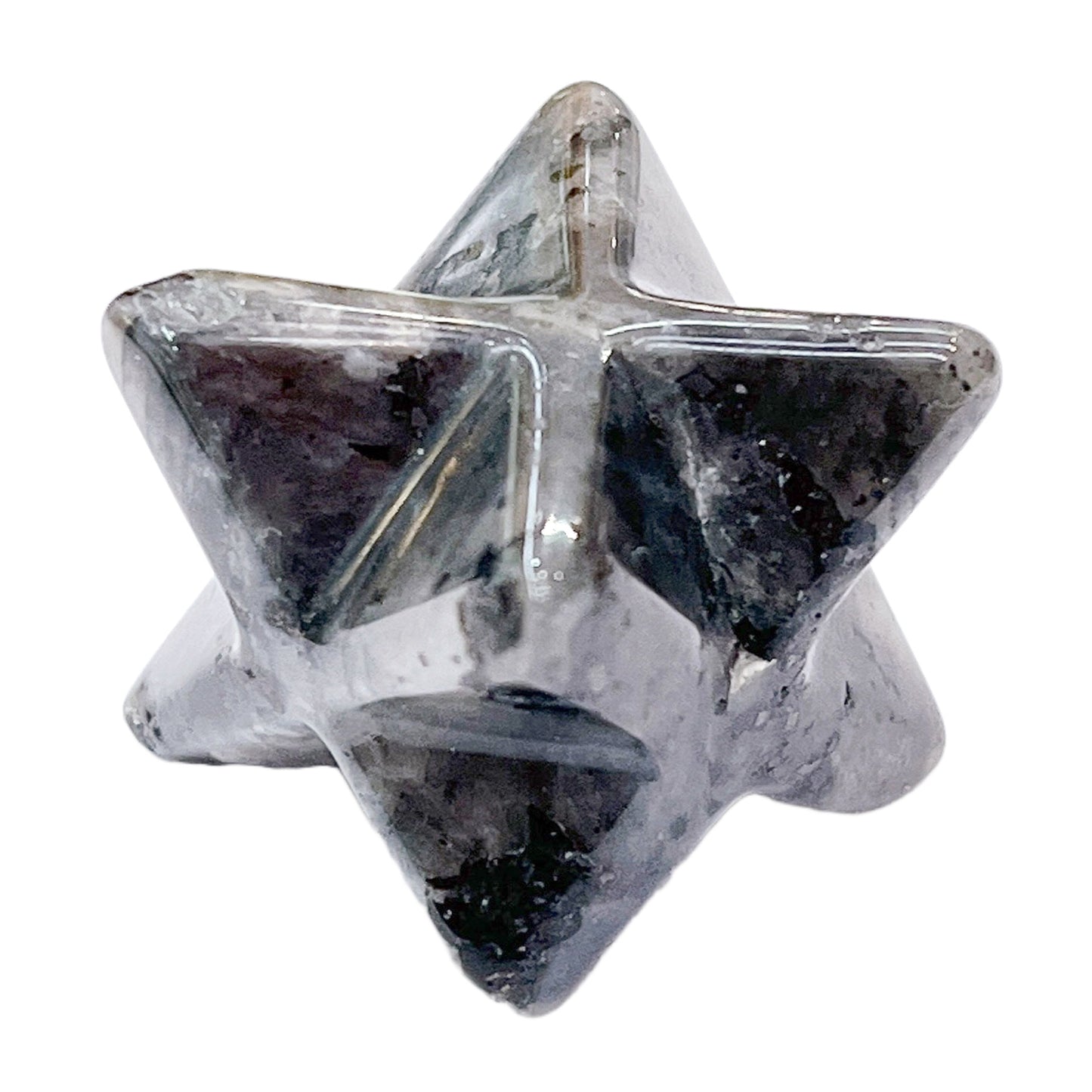 Natural Crystal 25mm Hexagonal Star