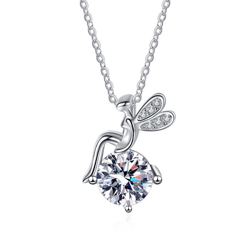 Moissanite 925 Sterling Silver FARCENT Necklace For Women