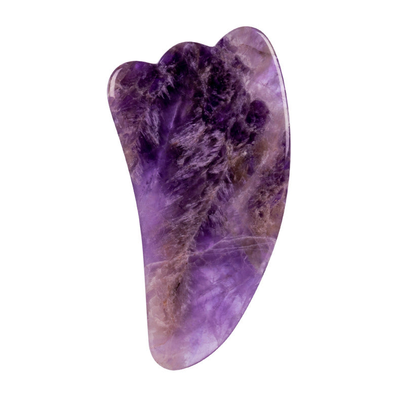 Amethyst Roller Set Heart Shaped Gua Sha Massager