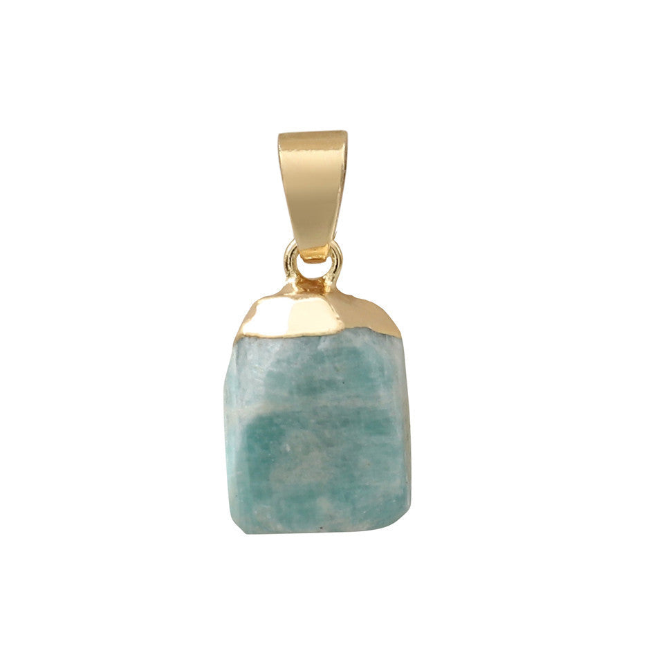 Natural stone necklace original stone pendant