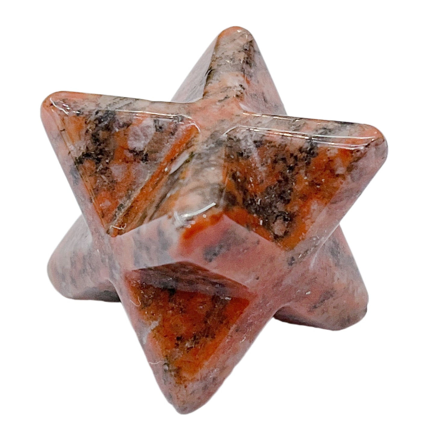 Natural Crystal 25mm Hexagonal Star