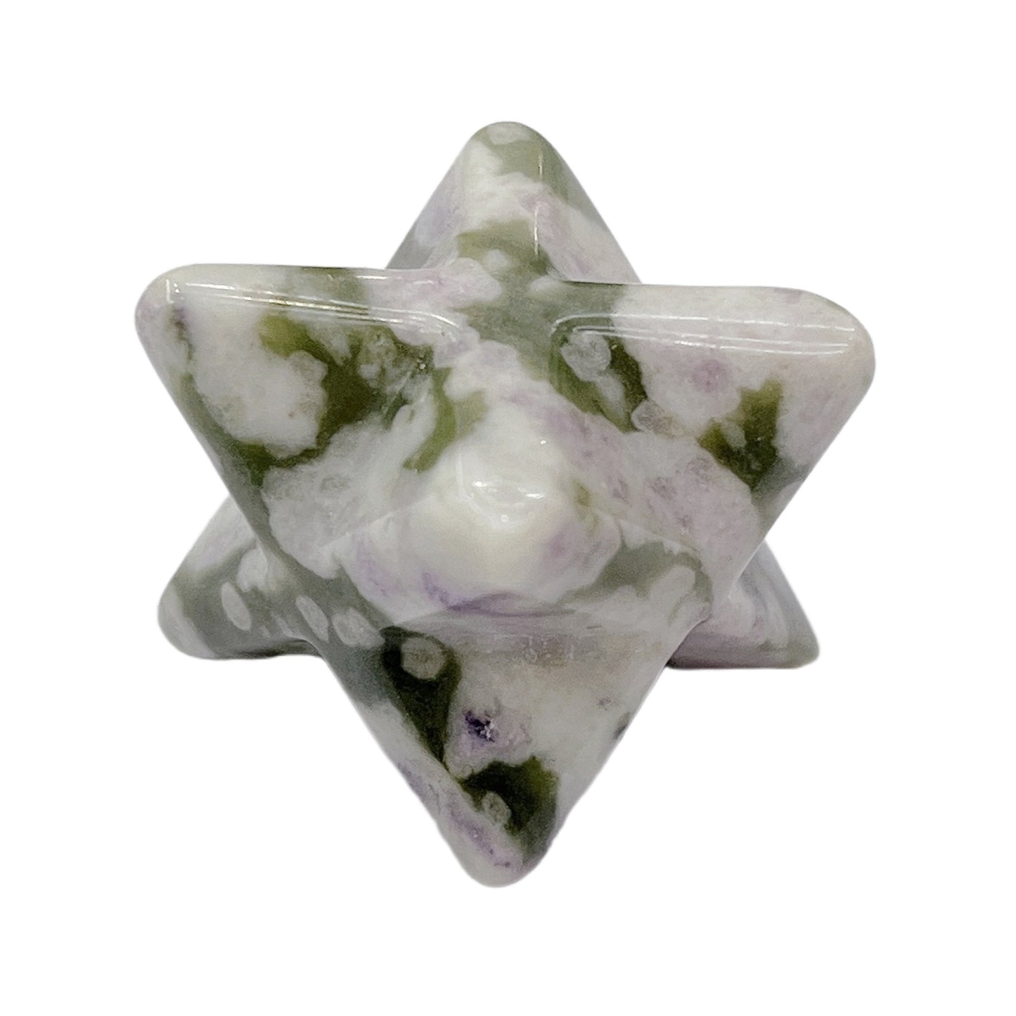 Natural Crystal 25mm Hexagonal Star