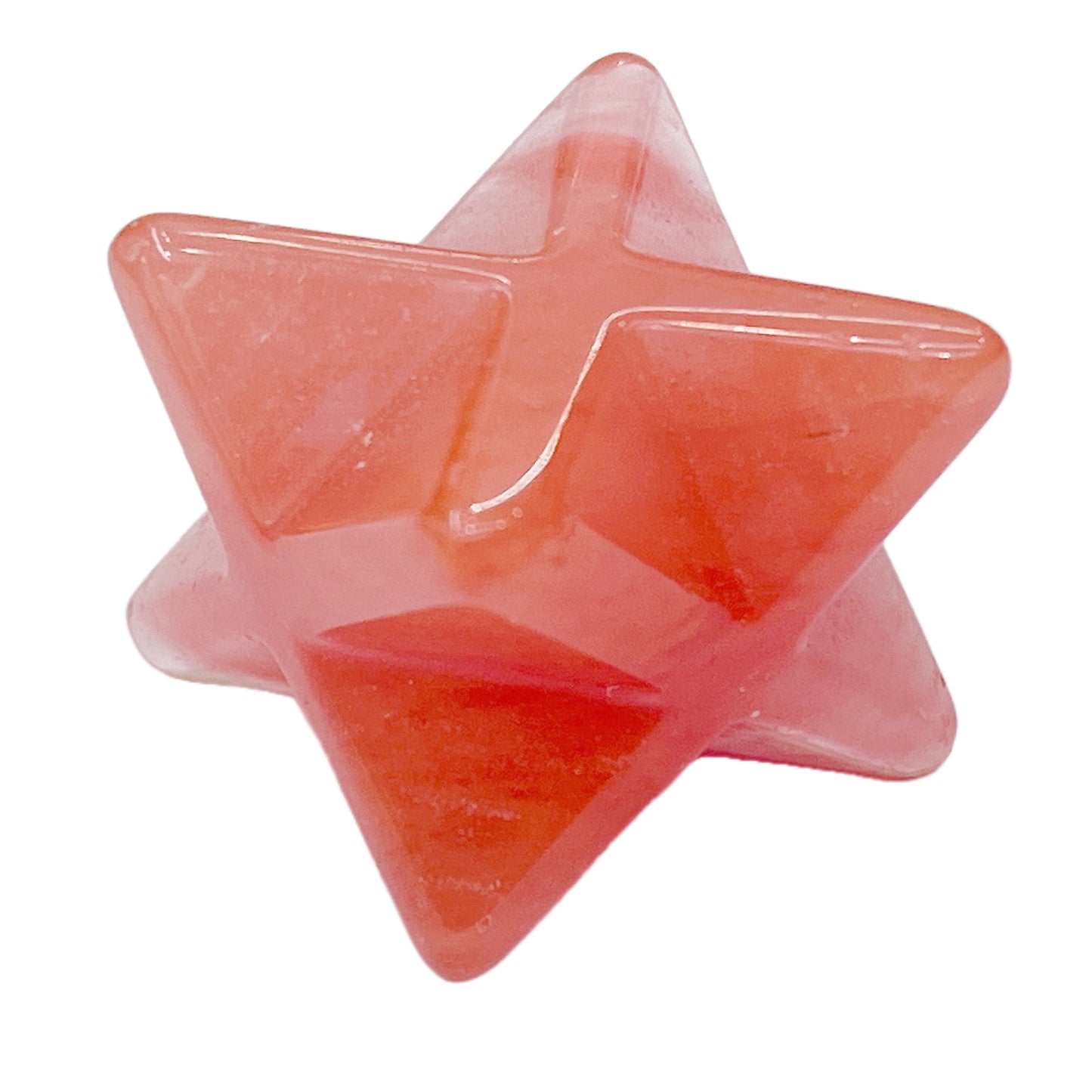 Natural Crystal 25mm Hexagonal Star