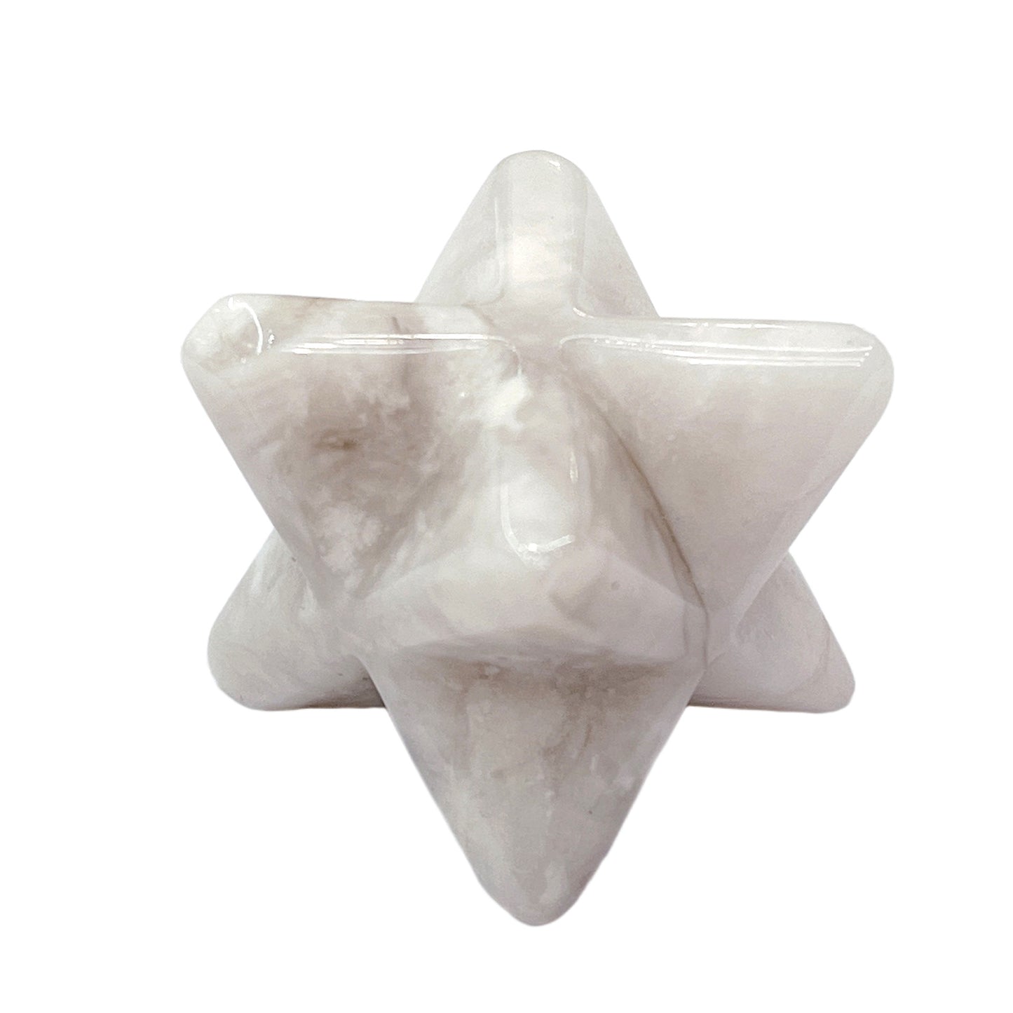 Natural Crystal 25mm Hexagonal Star