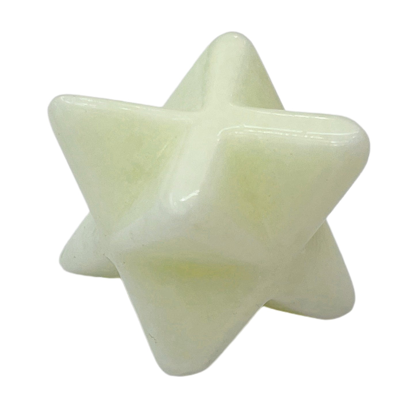 Natural Crystal 25mm Hexagonal Star