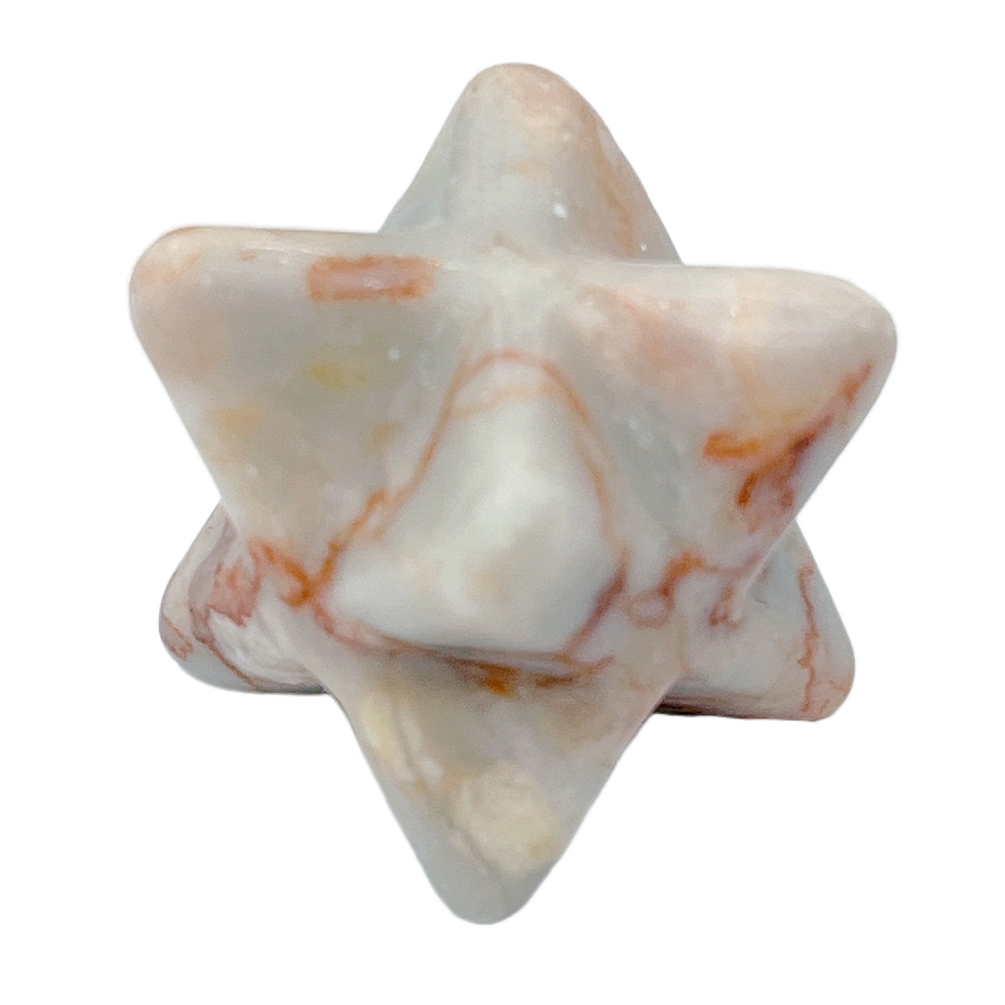 Natural Crystal 25mm Hexagonal Star