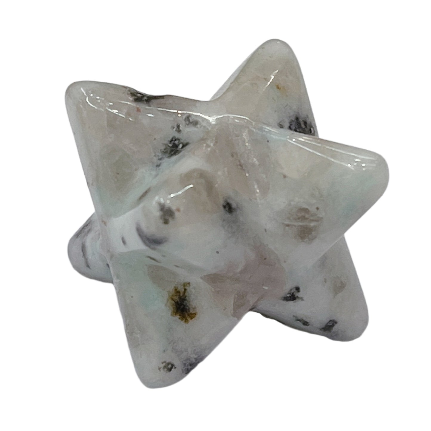 Natural Crystal 25mm Hexagonal Star