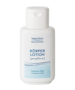 MeraSan Naturkosmetik Körperlotion SENSITIVE (200 ml – Kunststoff-Flasche)