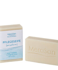 MeraSan Naturkosmetik Pflegeseife SENSITIVE (60 g Stück – Frischgewicht)
