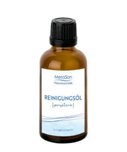 MeraSan Naturkosmetik Reinigungsöl SENSITIVE (50 ml – Glasflasche mit Dosierer)