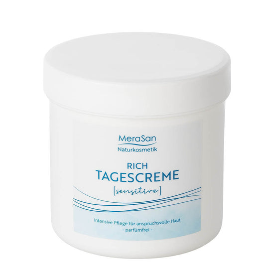 MeraSan Naturkosmetik Tagescreme RICH SENSITIVE (250 ml – Kunststoff-Tiegel)